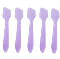 100 Pcs 3.2 Inch Mini Cosmetic Spatulas, Disposable Plastic Frosted Purple Makeup Spatula for Facial Skincare & Face Mask