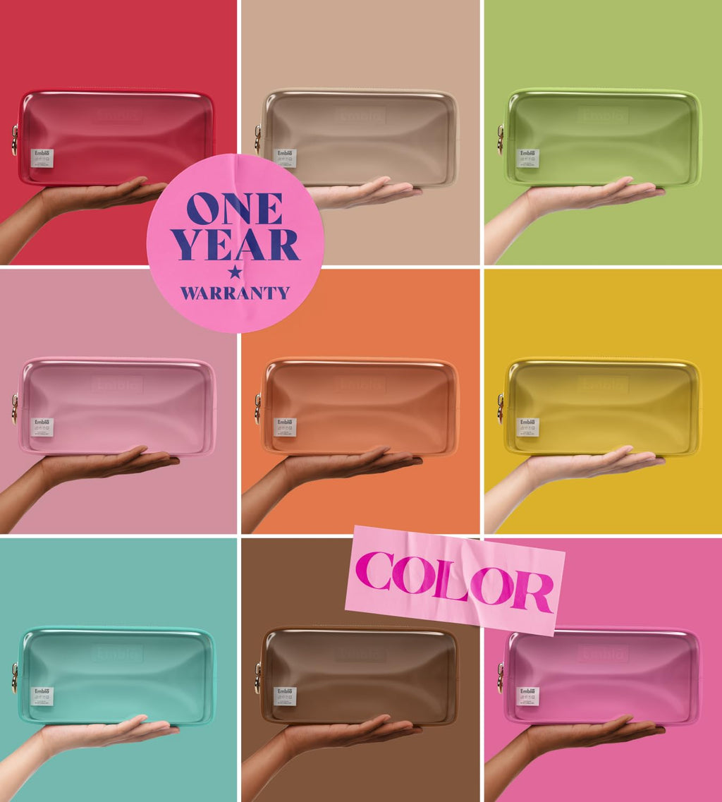 Makeup Bag for Women, Travel Cosmetic Organizer, Waterproof Toiletry Pouch