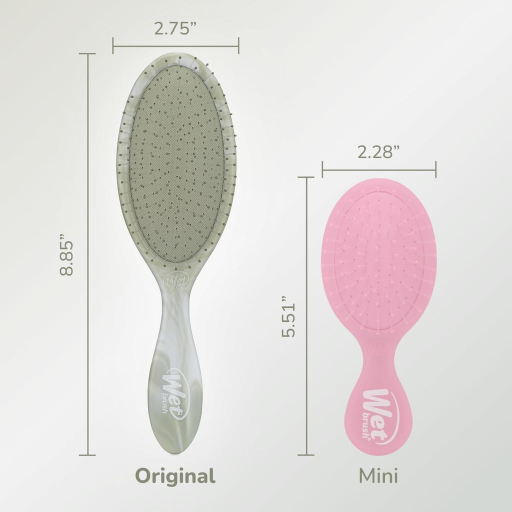 Wet Brush Original Detangler Hair Brush, Green (Watercolor Waves), Ultra-Soft IntelliFlex Bristles, Detangling Bristles Glide Through Tangles (Wet Dry & Damaged Hair), Women & Men