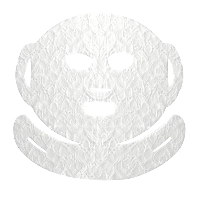LACE YOUR FACE Patented Compression Facial Mask, AS SEEN ON SHARK TANK, Reusable Biodegradable Cotton Anti Aging Skin Care, Smoothing Peptides, Single