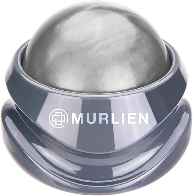 MURLIEN Massage Roller Ball, Tight and Sore Muscles Relief, Manual Massager, Alleviating Shoulder, Arms, Back, Legs, Calves or Muscle Tension - Gray