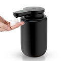 Automatic Foaming Soap Dispenser, Rechargeable Touchless Foam Hand Soap Dispenser for Bathroom, Soap Pump for Kitchen, Water-Resistant, Xmas Gift 10oz, Black