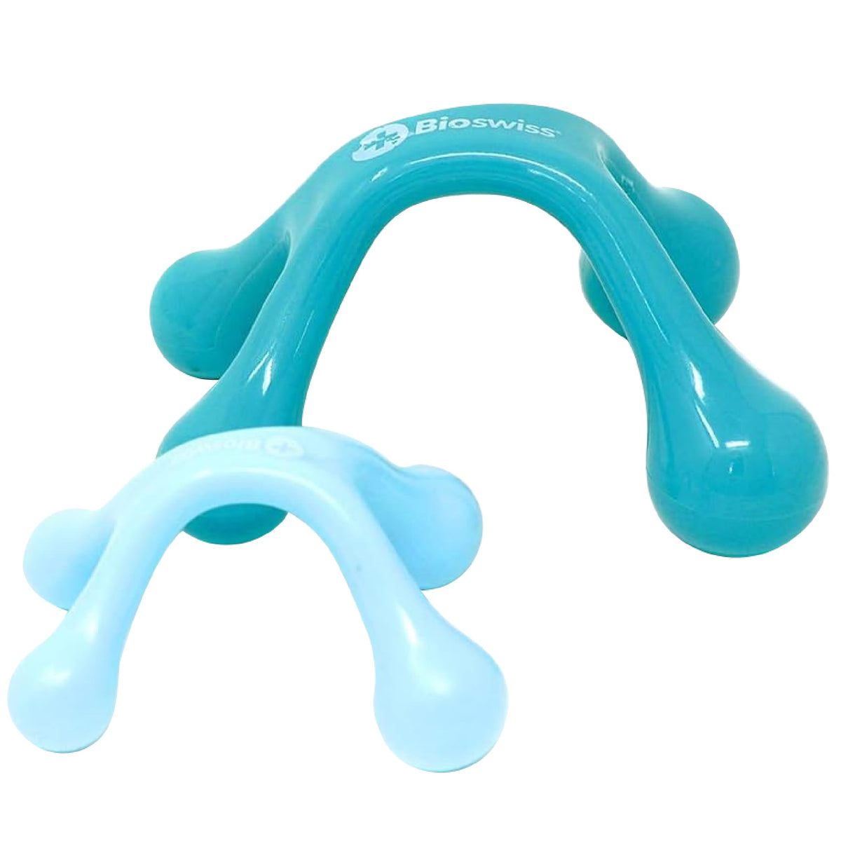 BioSwiss Head Massager, Handheld Scalp and Temple Tingler and Scratcher, Relaxing Hair and Head Stimulation Tool