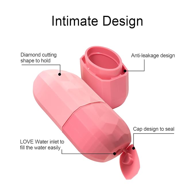 Diamond ice Cube Roller - Silicone Skin Care ice Roller for face & Eye Puffiness Relief Beauty gua sha Facial Tools Massage ice Mold cryo Cube ice Roller Best Women’s Gift (Green)
