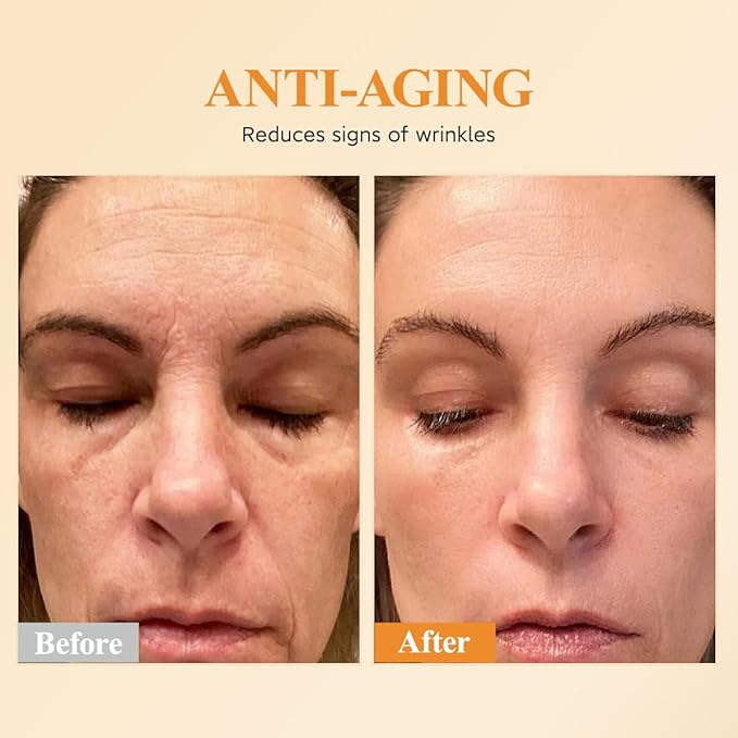 Vitamin C Face Serum Oil - HKH Vit C with Vitamin E Serum Capsules - Evens Skin Tone & Reduces Fine Lines Skincare - 48 Travel-Friendly Capsules for Smoothing Moisturizing Skin - with Mini Scissors