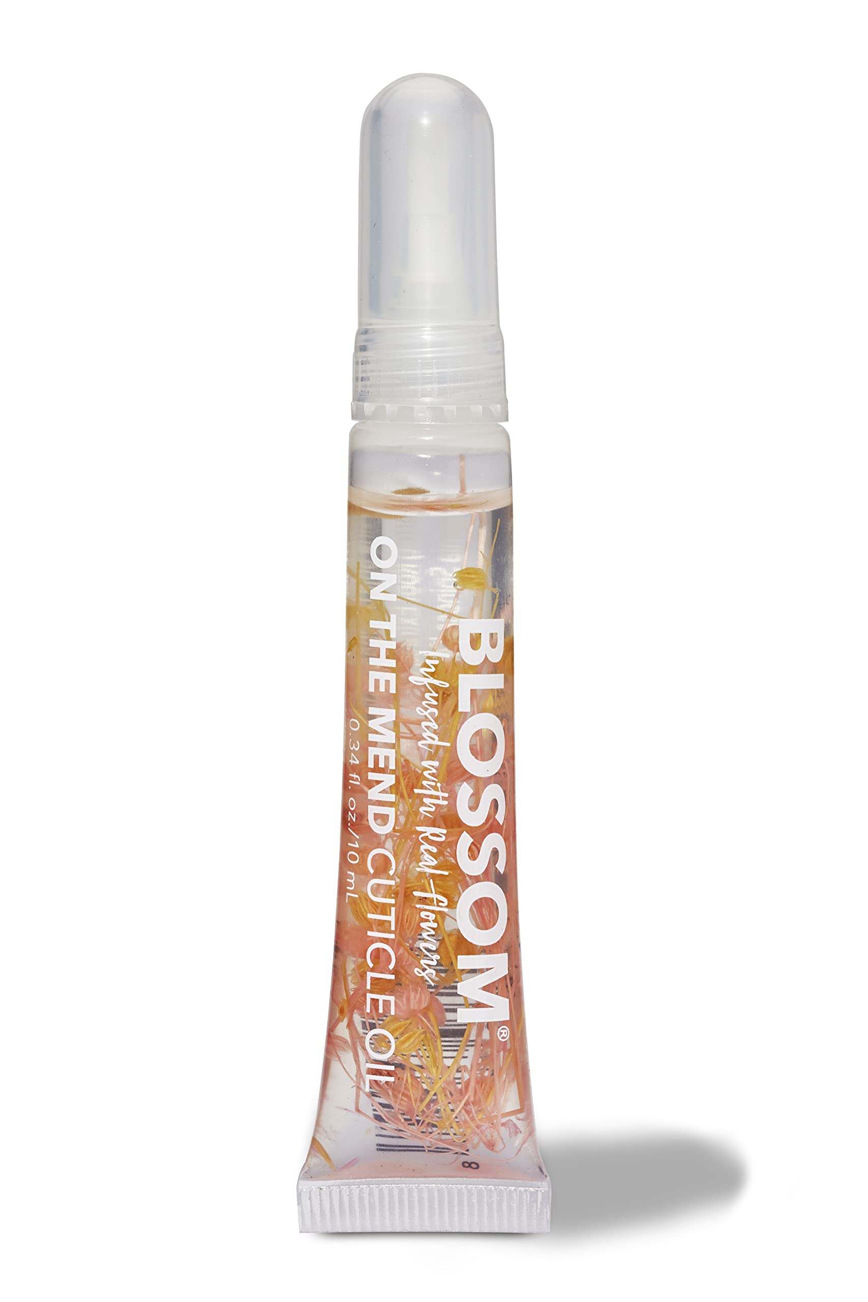 Blossom Cuticle Oil Pen for Nails, On the Mend Scented Travel Nail Oil for Growth and Strength, Infused with Real Flowers 0.34oz, Rose