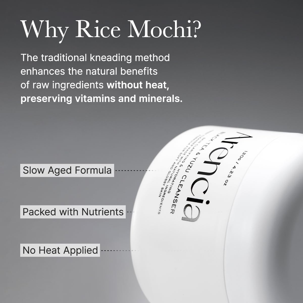 Arencia Black Tea Rice Mochi Face Cleanser, Deep-Cleansing, Pore Care, Sebum Control, Oily Skin 120g (4.23 oz)