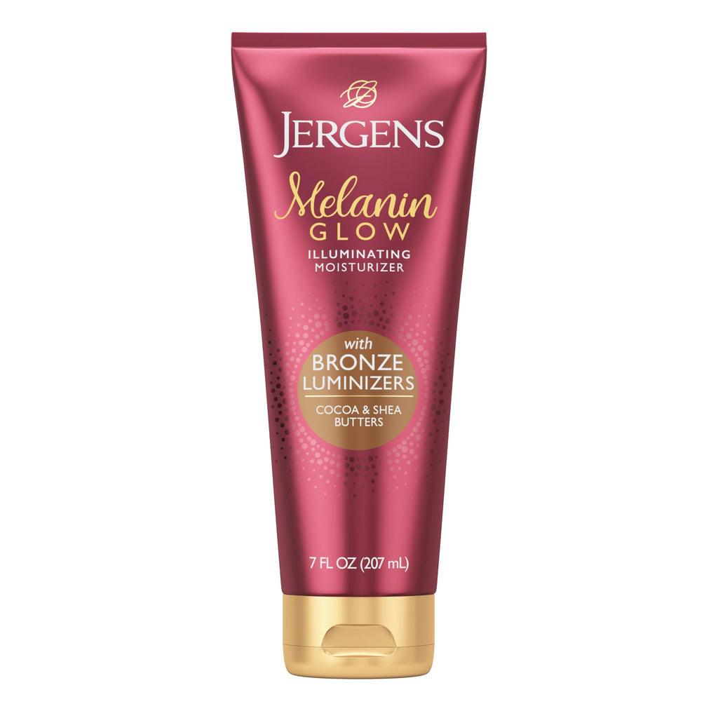 Jergens Melanin Glow Illuminating Moisturizer, Bronze, 7 fl oz