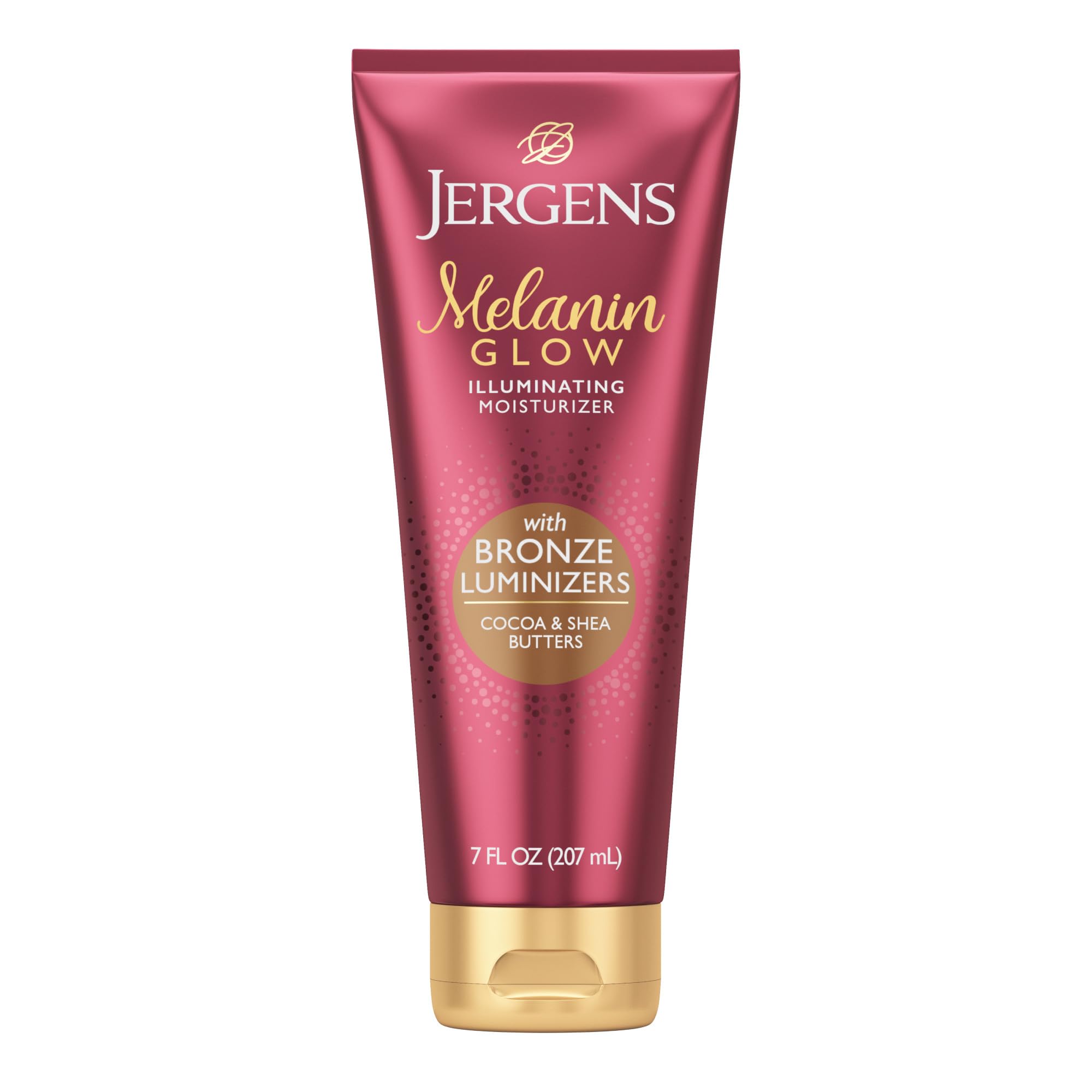 Jergens Melanin Glow Illuminating Moisturizer, Bronze, 7 fl oz