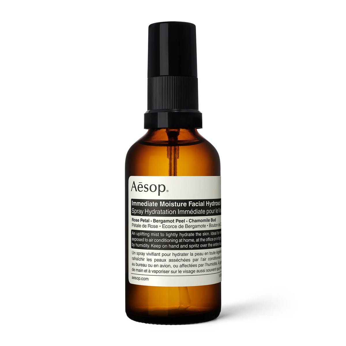 Aesop Immediate Moisture Facial Hydrosol, Rose Petal-Infused Face Mist, 2oz