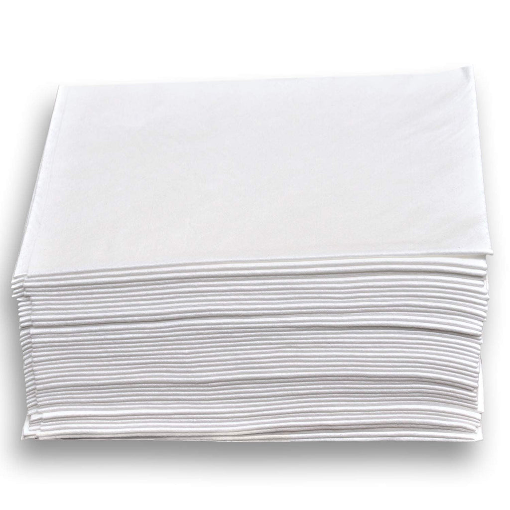 DAVELEN Disposable Large Luxury Towels (100-Count) Spa and Salon Quality Softness for Guests, Clients | Hair, Face, Body Use | Luxurious Comfort, Ecofriendly (100, 32x16 inches)
