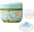 WEMEGA Body Powder Case with Powder Puff Powder Container Tea Box for Baby and Women Powder Puff and Powder Case for Travel (Vibrant)