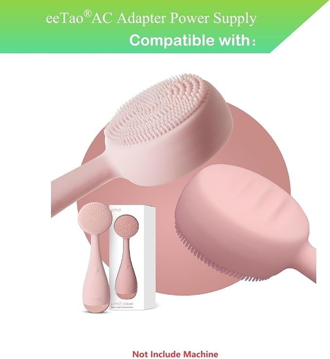 5V Replacement Charger Compatible with PMD Clean - Smart Facial Cleansing Device with Silicone Brush & Anti-Aging Massager 3.7V Battery Power Supply Charger Cord Cable
