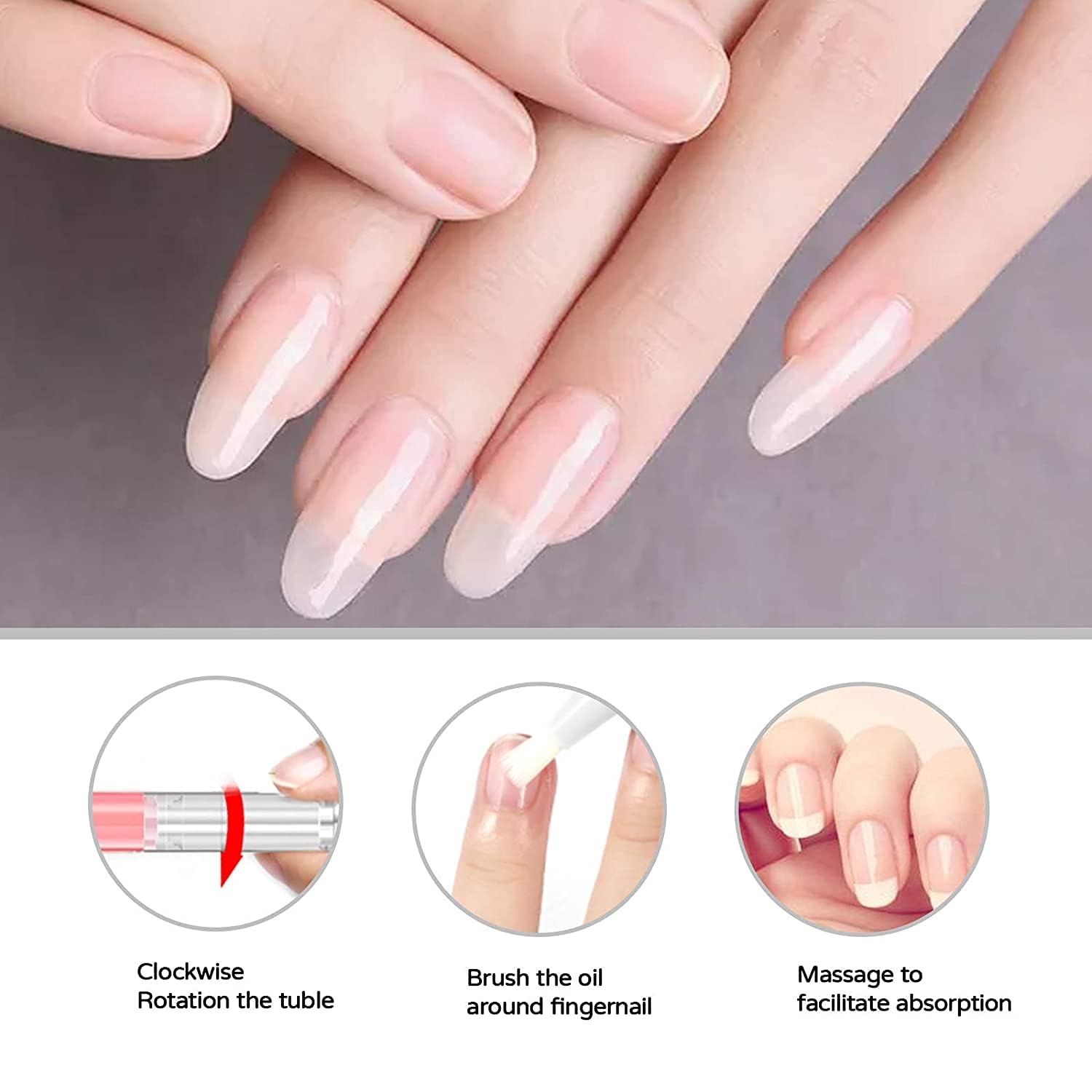 AIJIMEI 8pcs Cuticle Oil Pens Cuticle Oil Nail Oil Cuticle Nail Nutrition Oil Cuticle Oil Pen for Nails Moist Nail Repair Nail Care Essential Oil Moist