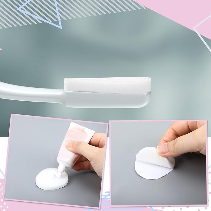 Heigble 15 Pcs Replacement Pads for Back Lotion Applicator for Your Lotion Wand Self Adhesive Replacement Pads (No Applicator)