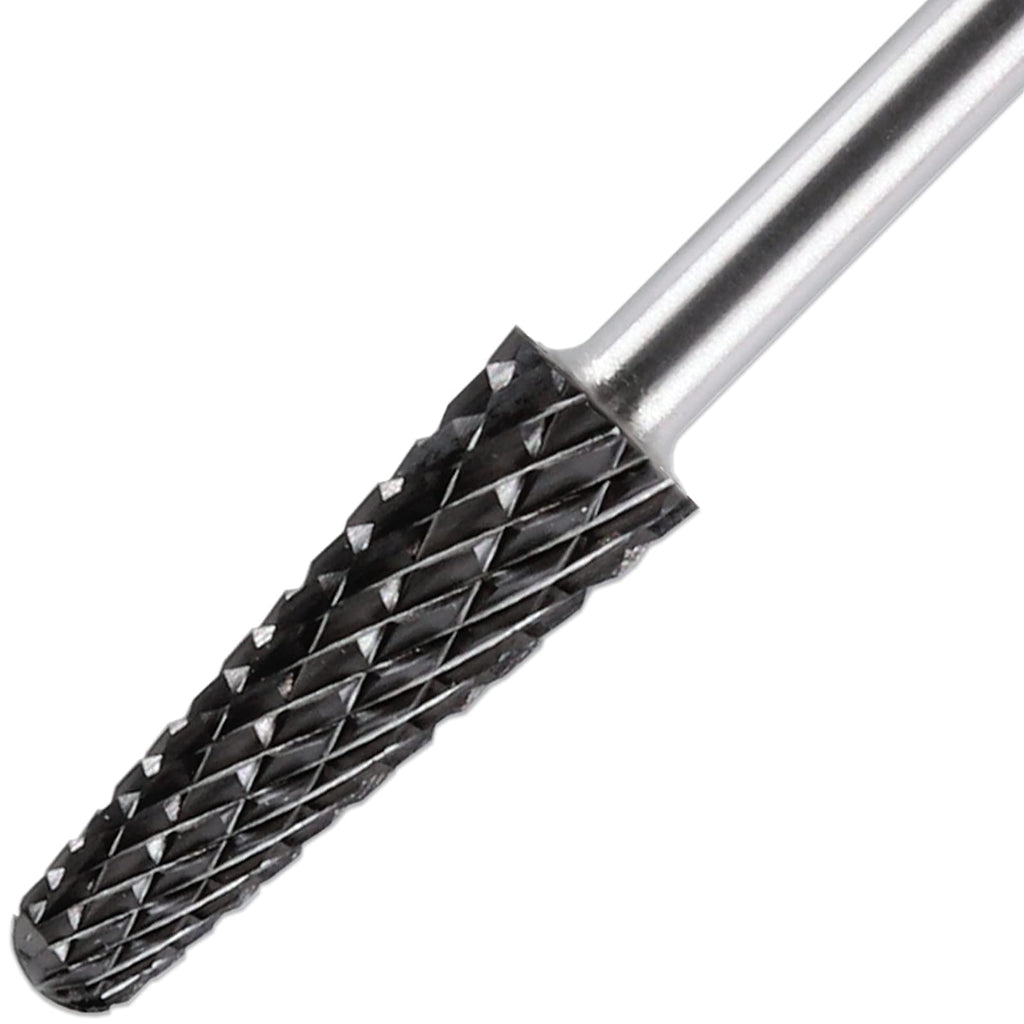 PANA USA Professional 3/32" Shank Size - Cone Shape Carbide Bit - Nail Drill Bit for Manicure Pedicure Tools Dremel Machine (Extra Coarse, DLC Black)