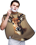 Tropical Fruit Pineapple Print Beard Bib Shaving Apron, Beard Hair Trimming Cape Gift For Dad