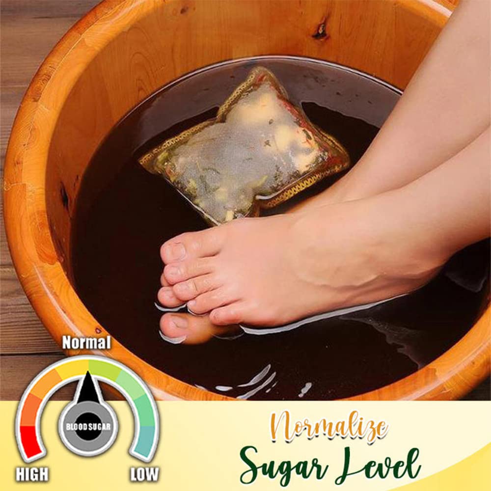 20PCS Lymphatic Drainage Ginger Foot Soak, Foot Care Spa Relaxation for Muscles, Natural Mugwort Herb Foot Soak, Leg Slimming Foot Bath Bag 1