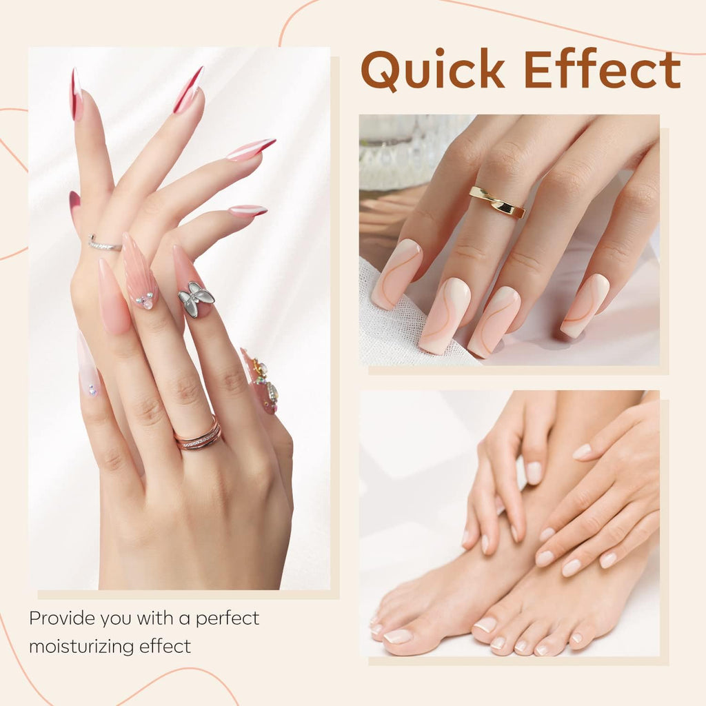 modelones Nail Strengthener Cuticle Cream, Ultra-Hydrating Nail Strengthener for Damaged Nails Care Cuticle Softener Organic Jojoba Oil, Non-greasy Dry Cracked Cuticles 15ML