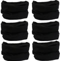 Venswell Neck Gaiter Face Mask Men Women,Seamless Bandana Rave Face Cover Scarf Mask,Balaclava,Headband, Head Wrap,Headwear (A-Solid Black Series)