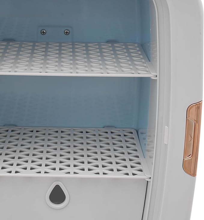 BIAZFYIUW 12L Skincare Fridge for Bedroom, Portable Mini Fridge with AC/DC Cords, Quiet Beauty Fridge Cooler and Warmer, Compact Skincare Fridge for Makeup Cosmetics Travel & Car (White)