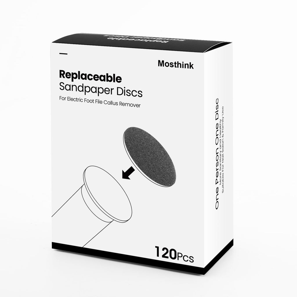 120pcs Replaceable Sandpaper Refill Discs for Electric Callus Remover