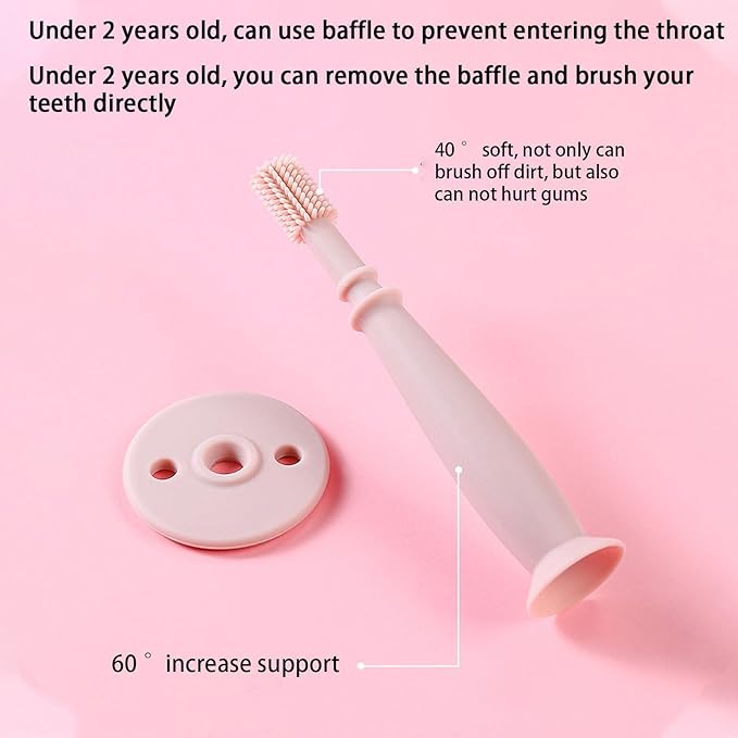 Infant Toothbrush – 360° Toothbrush, Suction Base | Silicone Teething