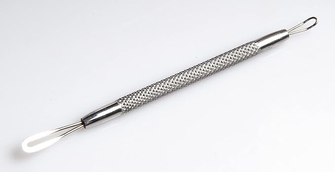 Diane Two-Sided Comedone Extractor Tool, Stainless Steel Blackhead and Whitehead Remover for Clearer Skin
