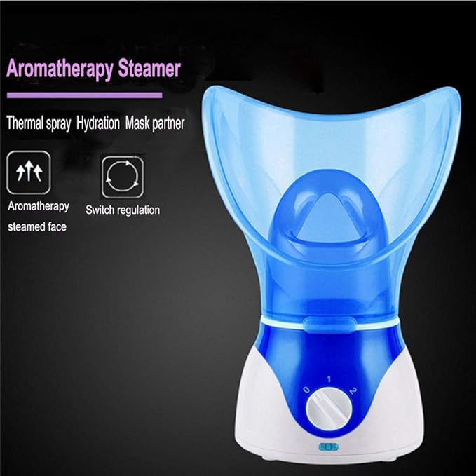 Facial Steamer Hot Mist Home Sauna Face Humidifier for Steaming Skincare (Blue)