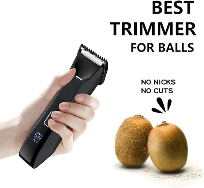 Manscaper Men's 2-in-1 Body Trimmer, Ball Shaver IPX7 Waterproof