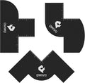 3 in 1 Barber Enhancement Card Set Hairline Beard Line Up Tool Stencils