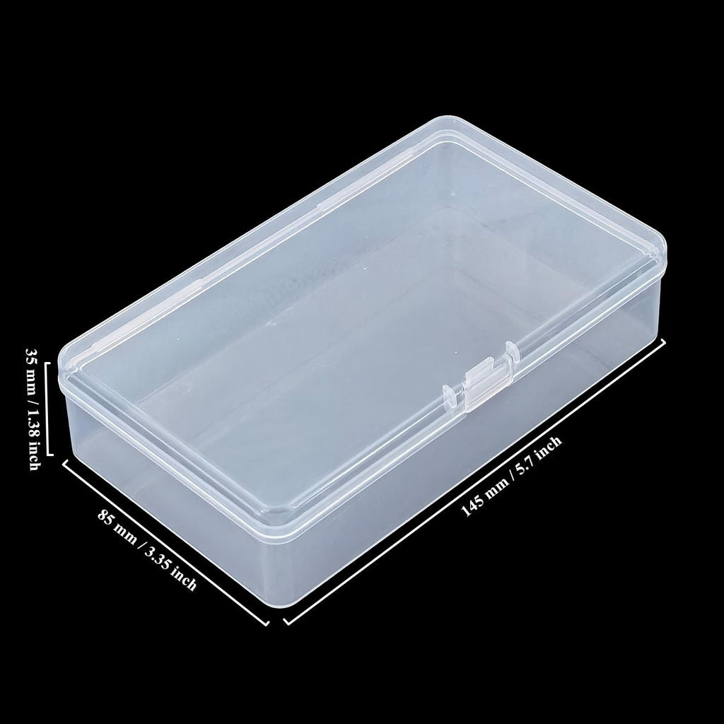 Thintinick 19 Pack Rectangular Clear Plastic Storage Containers