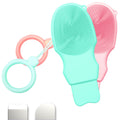 2-Pack Blackhead Remover Double Headed Scraper, Silicone Face Scrubber for Deep Cleansing, Portable Mini Skin Care Tool for Men & Women (Pink + Green)