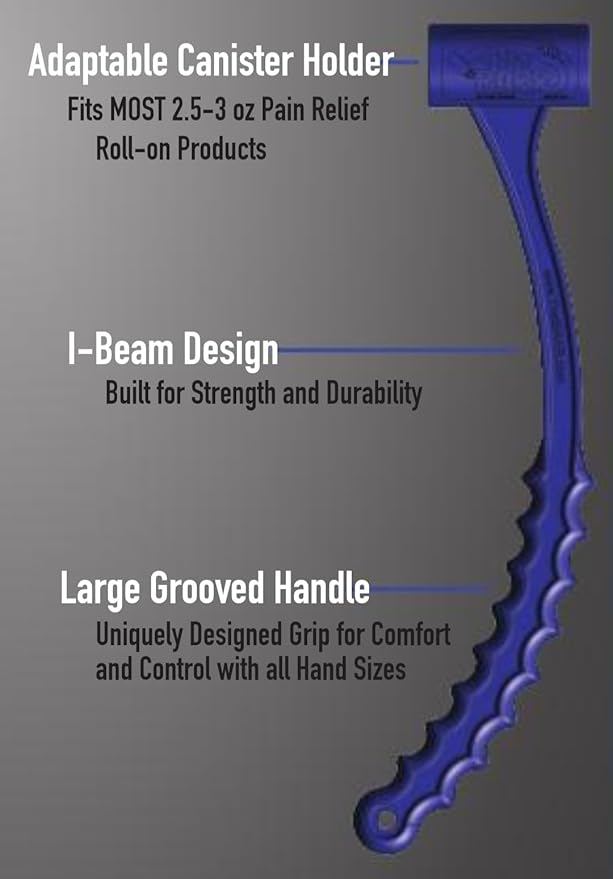 THAT BARR The "Original" Back Assist Roller Reacher. Compatible with Biofreeze and Most Pain Relief Roll on Brands. Helps You get to Those Hard to Reach Areas of The Body with This Lotion applicator.