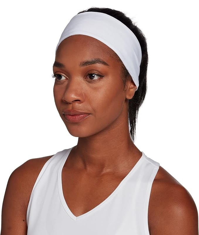 RITOPER Headbands for Women Non Slip, Wide Workout Headband Cotton Black White Head Bands Hair Bands for Women's Hair, Thick Headbands Head Wraps for Fashion, Yoga, Running, Spa Day, Party, Travel