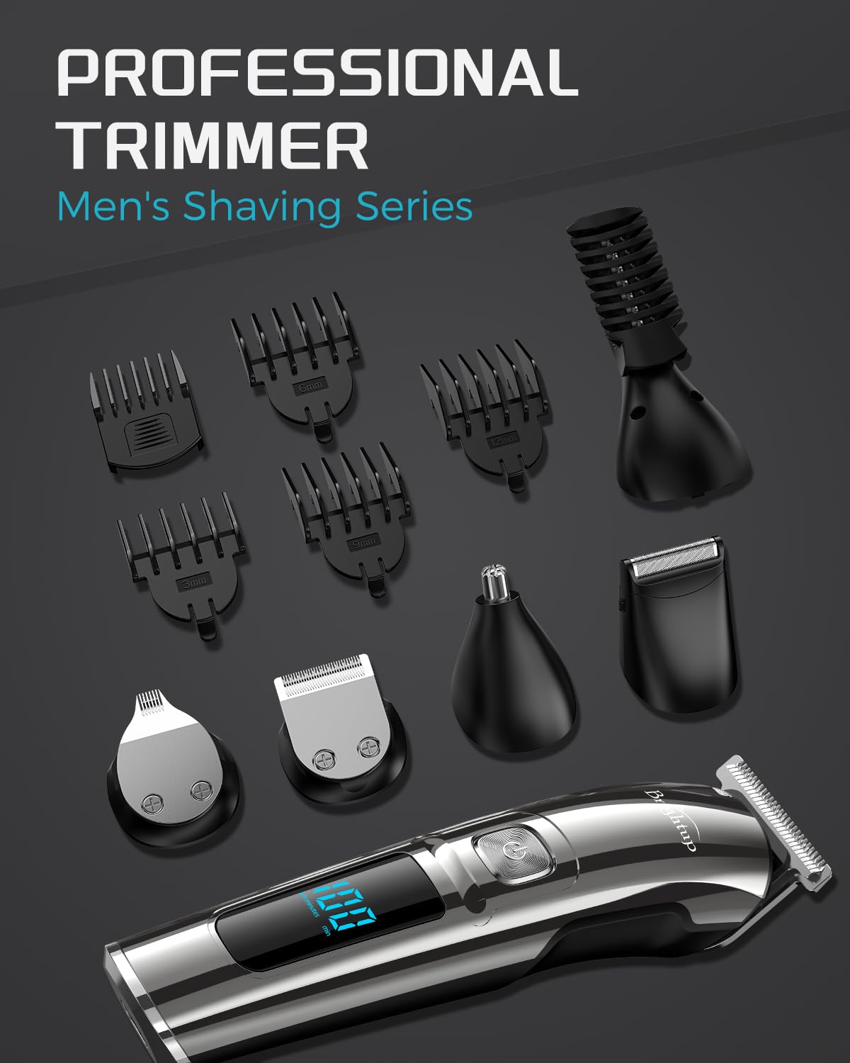 Brightup Beard Trimmer for Men - Electric Razor & Shaver