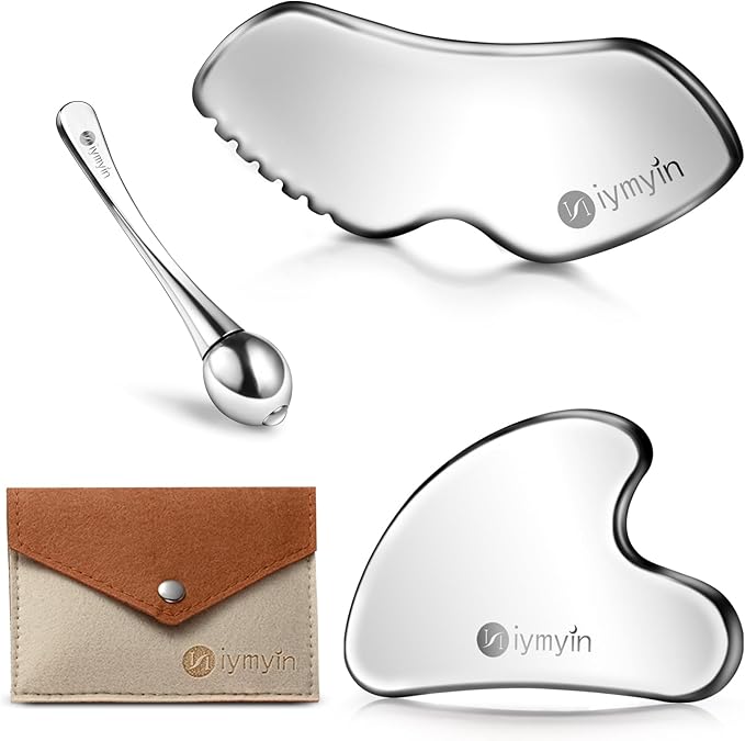 Niymyin 304 Stainless Steel Gua Sha Tool Facial Lift Jawline Gift for her