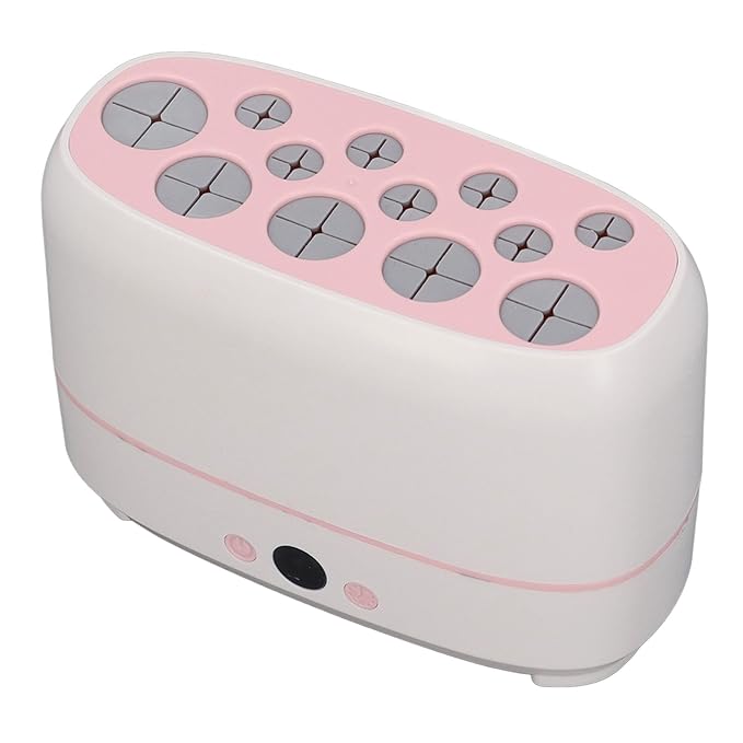 BONKZEBU Electric Makeup Brush Dryer Machine 12 Holes Automatic Brush Cleaner and Drying Tool for Professional Salon and Home Use Quickly Drying Cosmetic Brush Cleaner Dryer