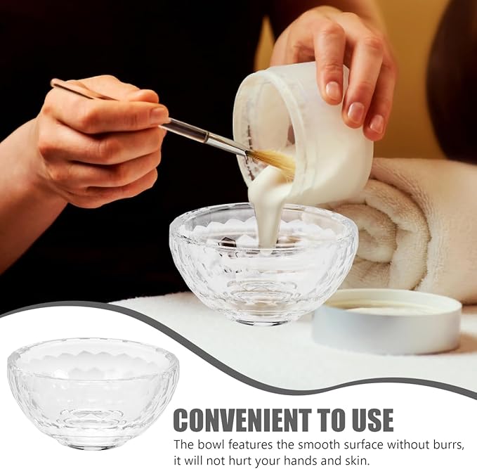 Essential Oils Bowl Clear Bowl Skincare Mask Mixing Spa Oil Aroma Salon Mask for Home Facial Mixing Essential s Container for Home
