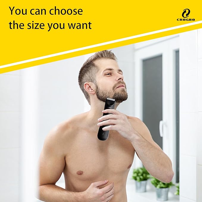 CR8GR8 Professional Guide Comb Fit Cutting Guider for Manscaped 3.0,4 Pack 8 Cutting Lengths from 1/8"-1/2" Inch Fit The Lawn Mower 3.0 Groin Hair Trimmer