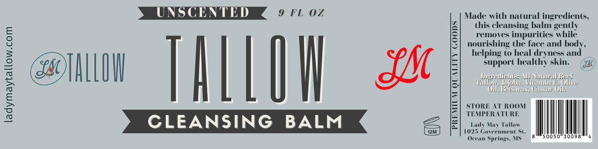 All-Natural Cleansing & Moisturizing Tallow Balm 9oz
