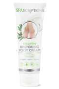 SpaScriptions Collagen Foot Cream For Dry Cracked Feet Repair – Restoring Heel & Foot Moisturizer for Rough Dry Feet with Cooling Tea Tree & Hydrating Glycerin, Paraben Free, 8 fl oz Daily Foot Care