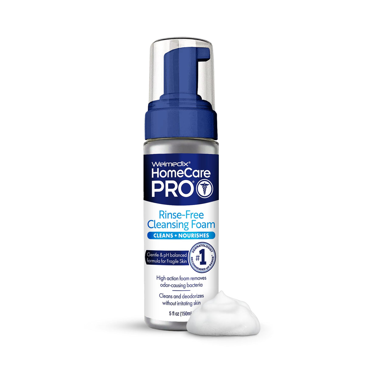 Welmedix No Rinse Cleansing Foam - Rinse Free & Waterless Body Wash
