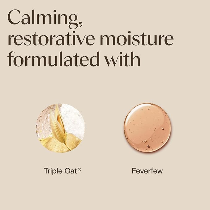 Aveeno Calm + Restore Triple Oat Hydrating Face Serum for Sensitive Skin, Gentle Lightweight Hydrating Serum for Face Instantly Smooths Skin, Non-Comedogenic, Hypoallergenic, Fragrance-Free