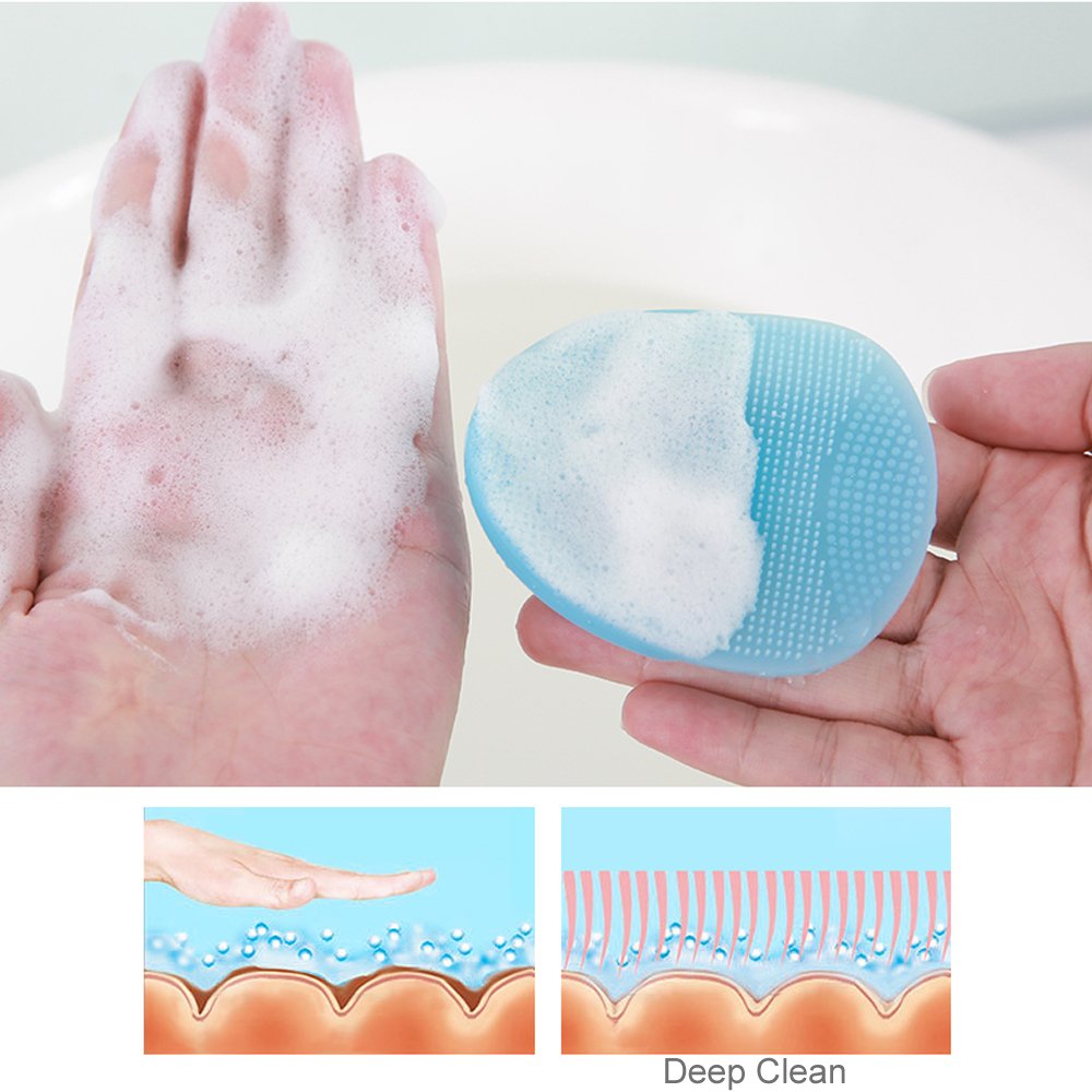 Super Soft Silicone Face Cleanser and Massager Brush Manual Facial Brush
