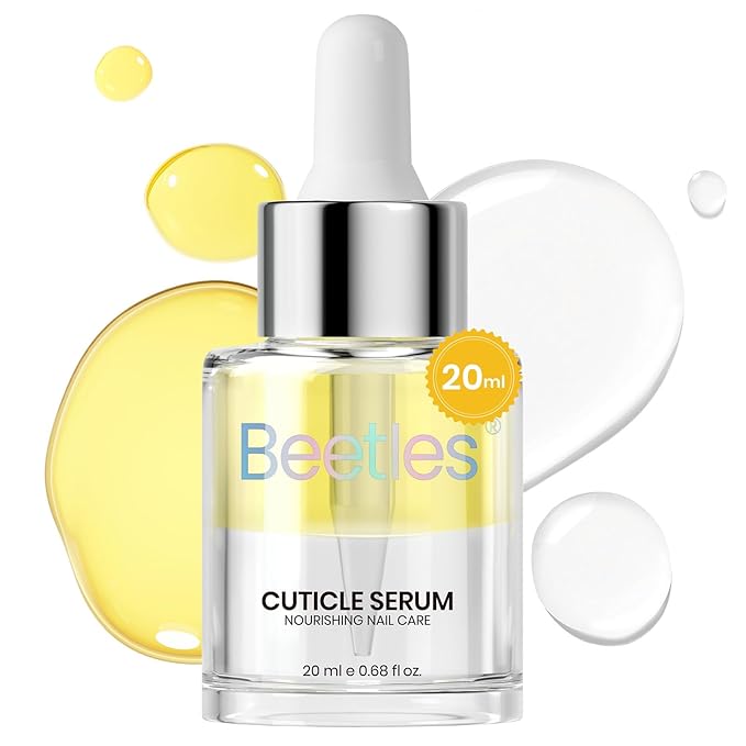 Beetles 20ml Cuticle Oil Nail Oil Care for Nail, Hydrating Oil For ed Cuticles, Remedy For Damaged Skin & Thin Nails Vitamin E, Rice Bran & Sweet Almond Oils Softener Nail Gift
