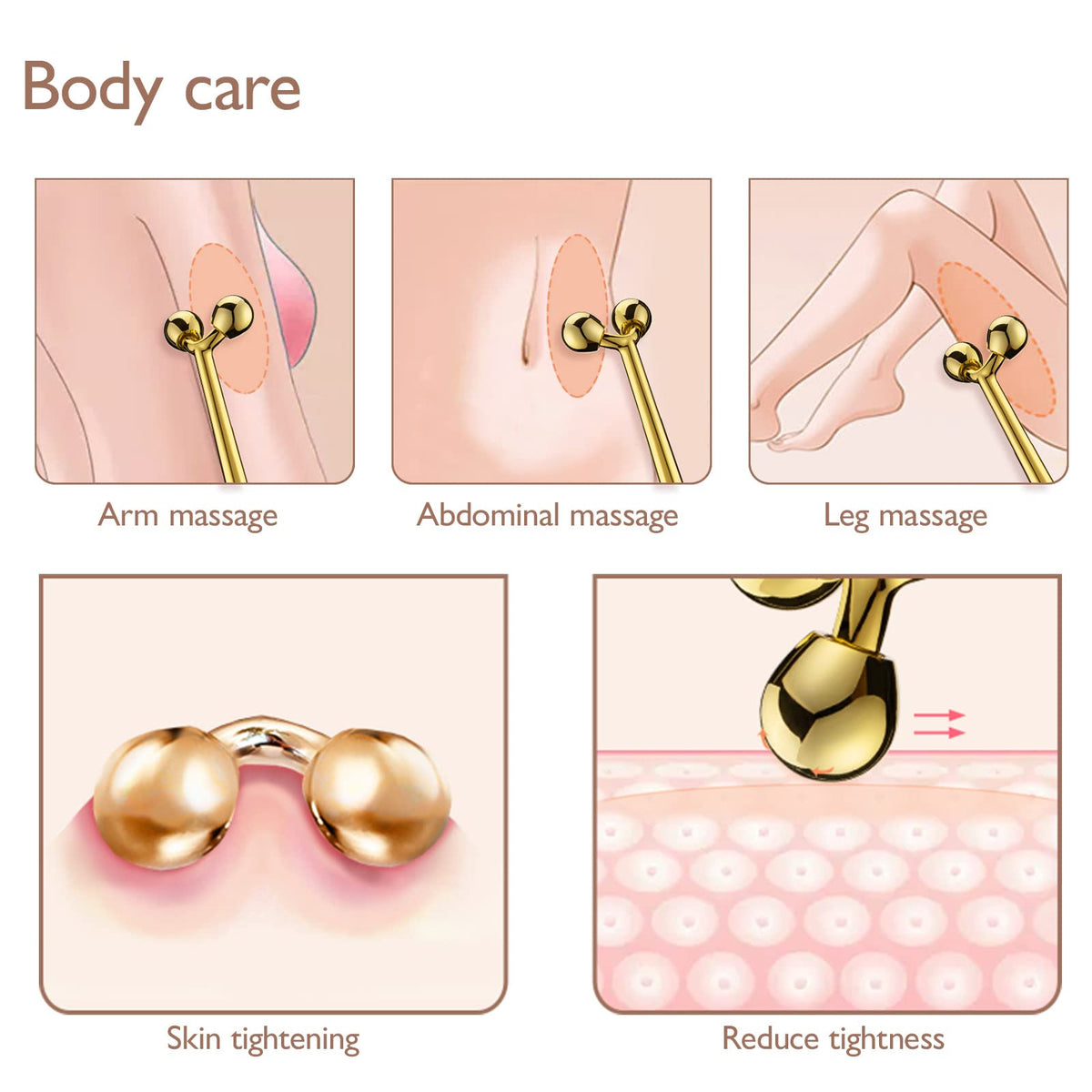 Tekson Faical Roller Massager, 3D Metal Face Massage Tool for Reduce Puffiness, Remove Eye Wrinkles, Face Lift, Increase Firmness, Anti-Aging, Skin Tightening
