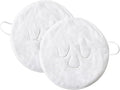mollensiuer 4 Pieces Face Steaming Towel 3 Holes Reusable Face Towel Beauty Skin Care Towels Cold Hot Facial Steamer Towels for Skin Face Care Beauty Salons, White