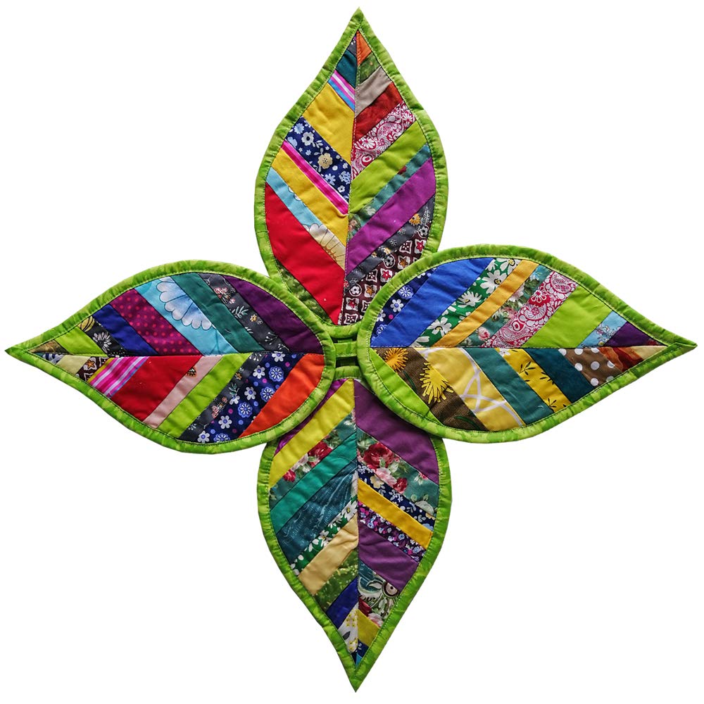 4 PCS Leaves Pot Holders for Kitchen Hot Pads 100% Cotton for BBQ/Cooking/Baking/Grilling/Microwave/Barbecue