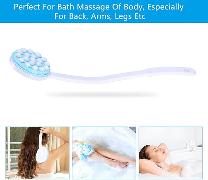 Back Lotion Applicator and Massager, Handheld Self Moisturizer Cream Lotion Applicator, Body Leg Bath Lotion Applicator For Back Brush Massager Massaging Tool